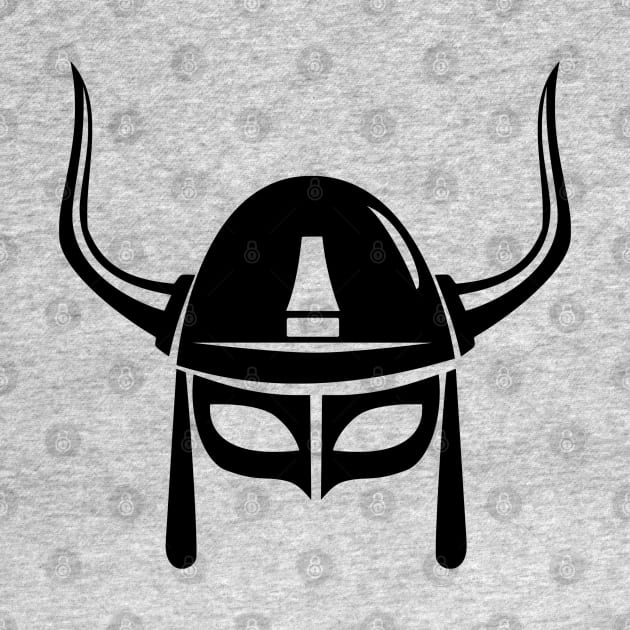 Viking War Helmet, Minimalist Medieval Warrior design by DesignsbyZazz